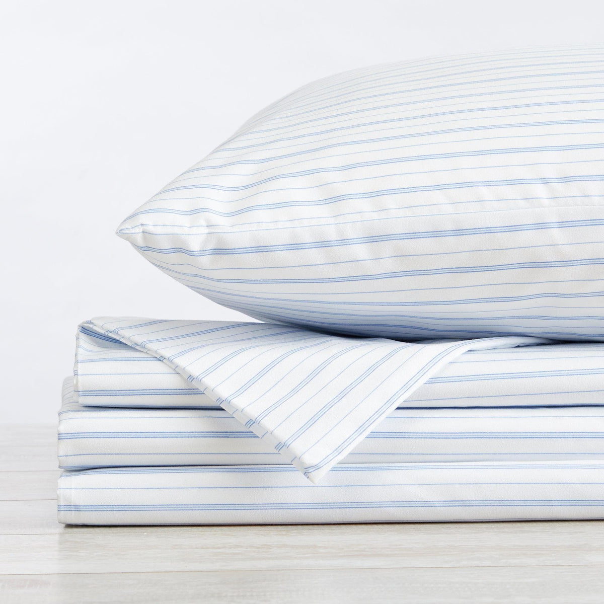 Classic Stripe Microfiber Sheet Set – Adeline Collection – view 5