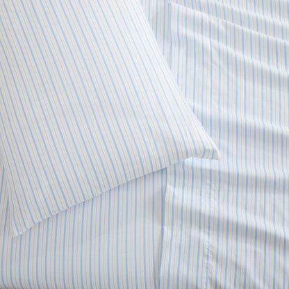 Classic Stripe Microfiber Sheet Set – Adeline Collection – view 2