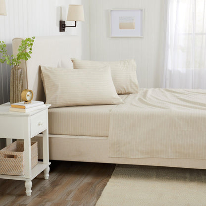 Classic Stripe Microfiber Sheet Set – Adeline Collection – view 17