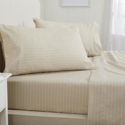 Classic Stripe Microfiber Sheet Set – Adeline Collection – view 18