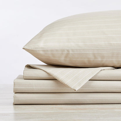 Classic Stripe Microfiber Sheet Set – Adeline Collection – view 19