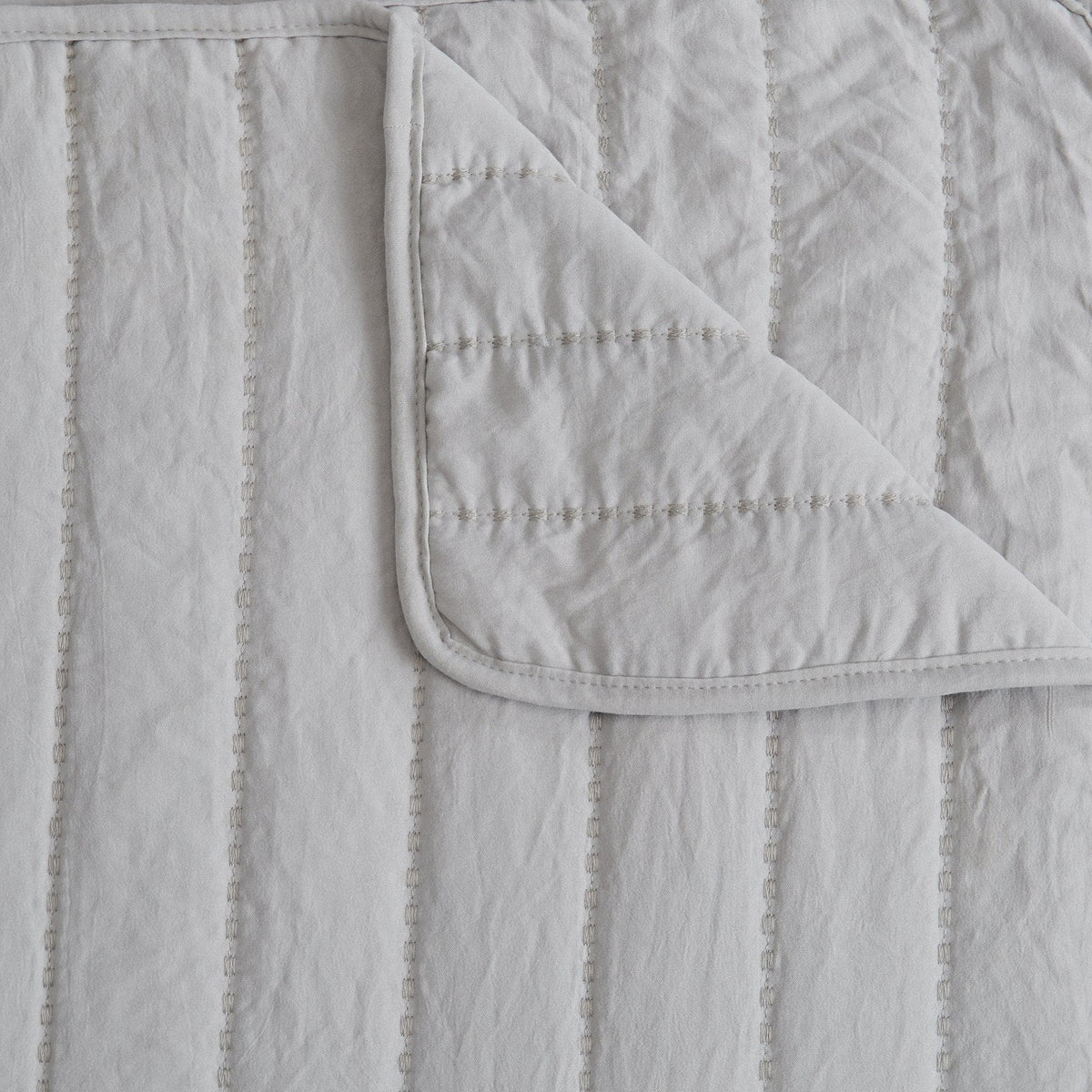 Solid Channel-Stitched Microfiber Quilt – Virginia Collection – view 35