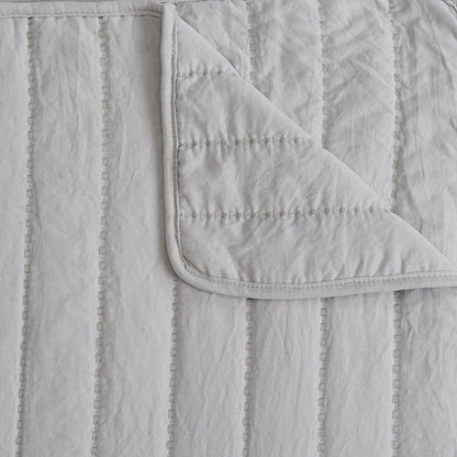 Solid Channel-Stitched Microfiber Quilt – Virginia Collection – view 35