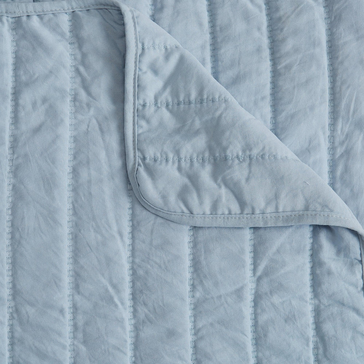 Solid Channel-Stitched Microfiber Quilt – Virginia Collection – view 21