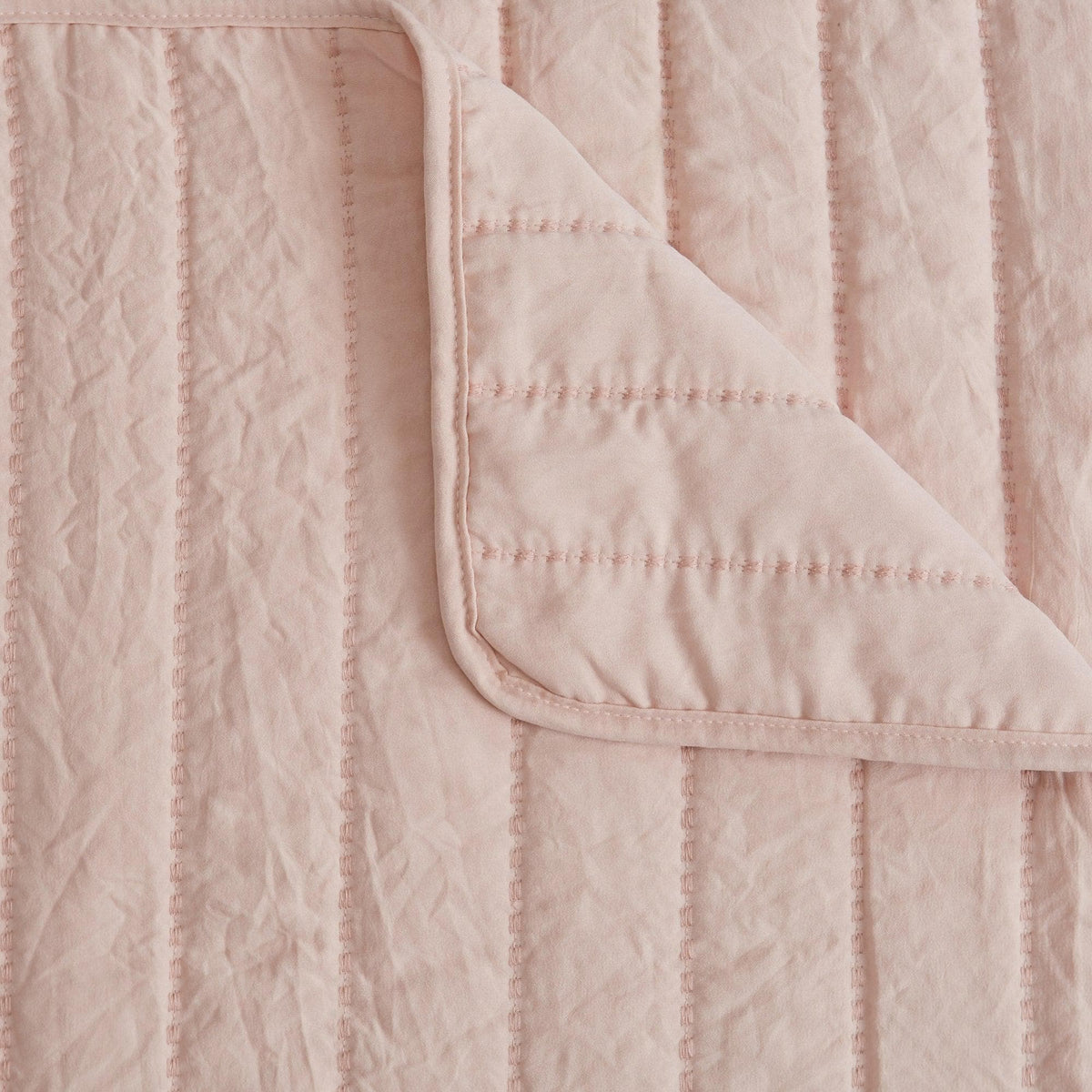 Solid Channel-Stitched Microfiber Quilt – Virginia Collection – view 14