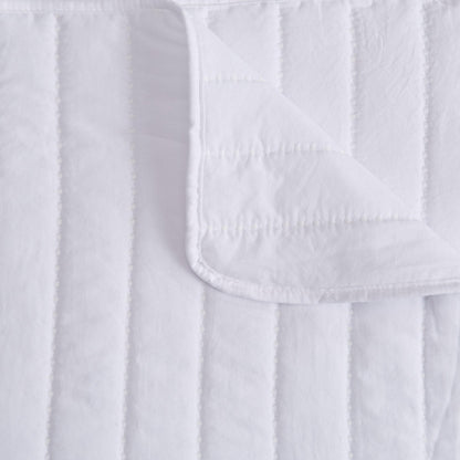 Solid Channel-Stitched Microfiber Quilt – Virginia Collection – view 7