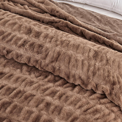 Alondra Collection Ruched Faux Fur Throw Blanket, 50 x 60 Inch – view 12