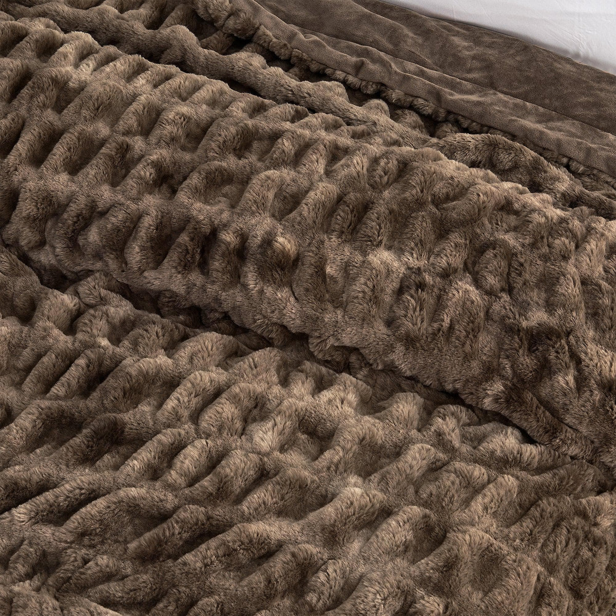 Alondra Collection Ruched Faux Fur Throw Blanket, 50 x 60 Inch – view 17