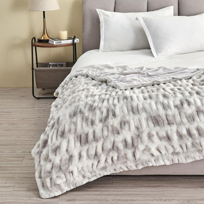 Alondra Collection Ruched Faux Fur Throw Blanket, 50 x 60 Inch – view 21
