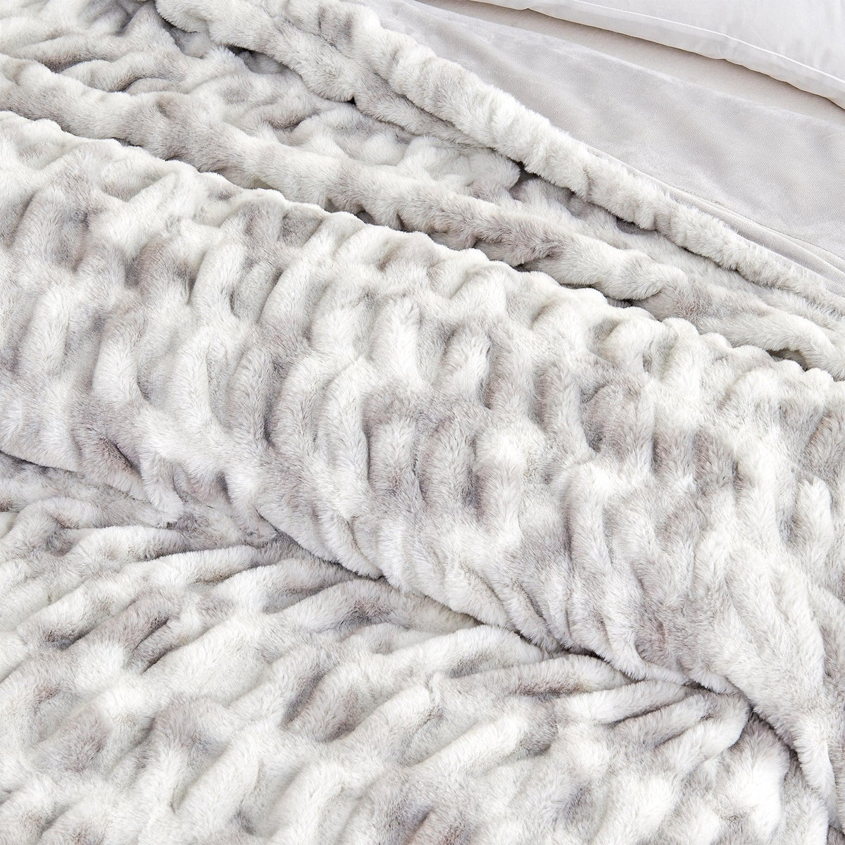Alondra Collection Ruched Faux Fur Throw Blanket, 50 x 60 Inch – view 22