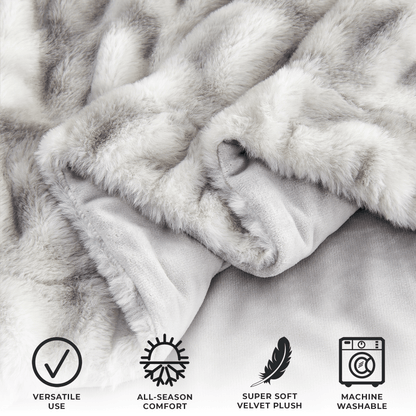 Alondra Collection Ruched Faux Fur Throw Blanket, 50 x 60 Inch – view 23