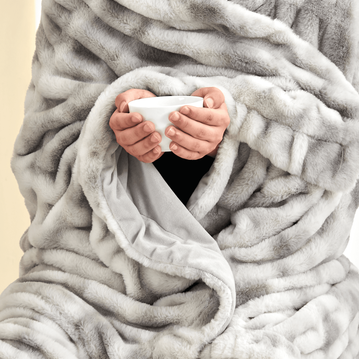 Alondra Collection Ruched Faux Fur Throw Blanket, 50 x 60 Inch – view 24