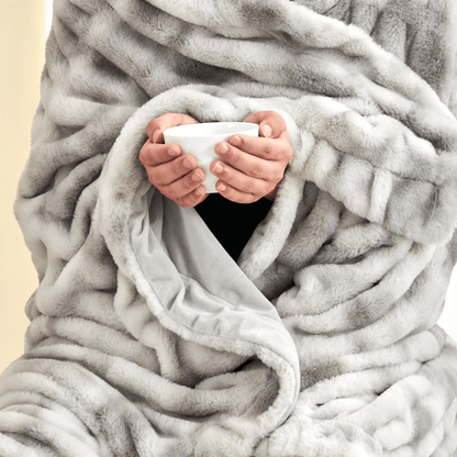 Alondra Collection Ruched Faux Fur Throw Blanket, 50 x 60 Inch – view 24