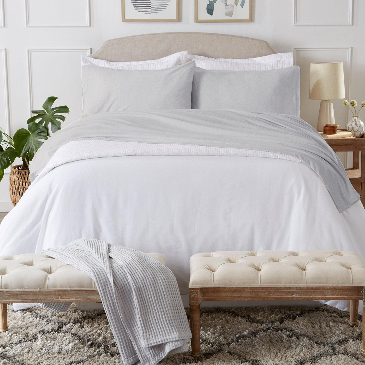 Cotton Flannel Jersey Sheet Set – Cozy Flex Collection – view 8