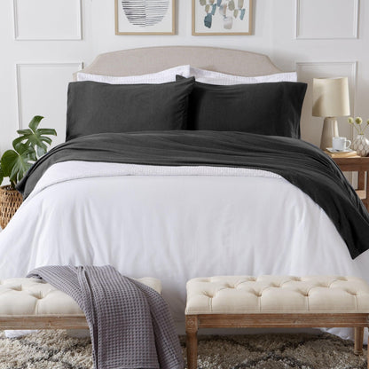 Cotton Flannel Jersey Sheet Set – Cozy Flex Collection – view 3