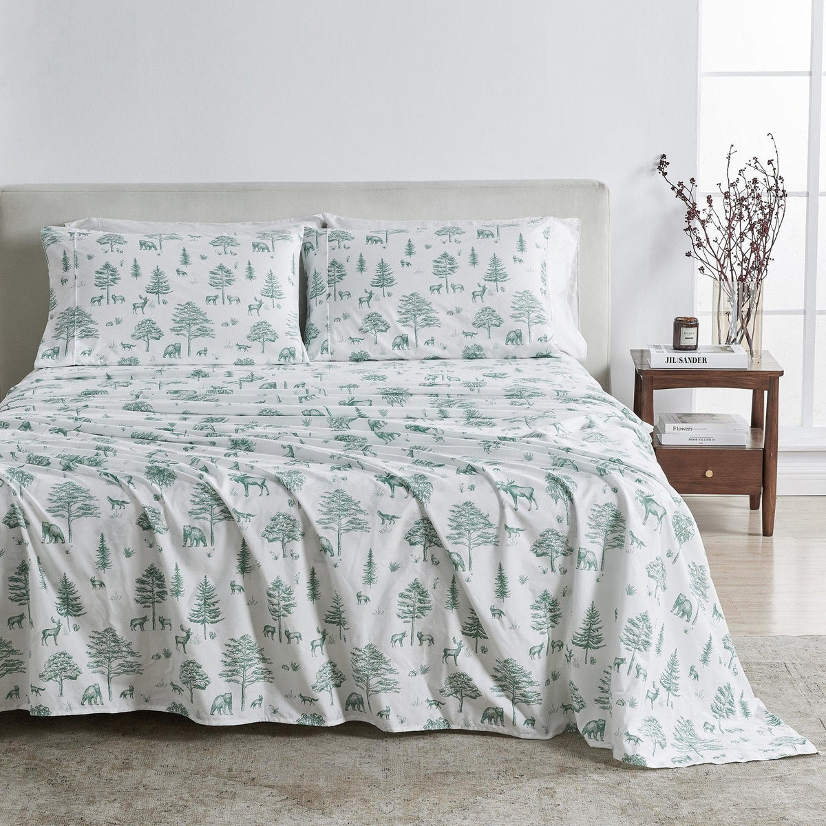 Lodge Print Microfiber Sheet Set – Mountain Ridge Collection – view 55