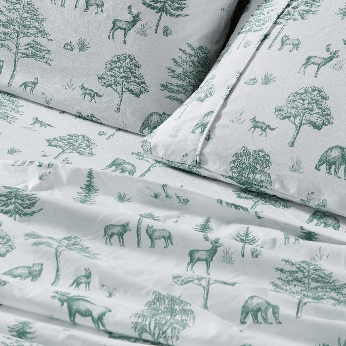 Lodge Print Microfiber Sheet Set – Mountain Ridge Collection – view 56