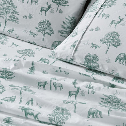 Lodge Print Microfiber Sheet Set – Mountain Ridge Collection – view 56