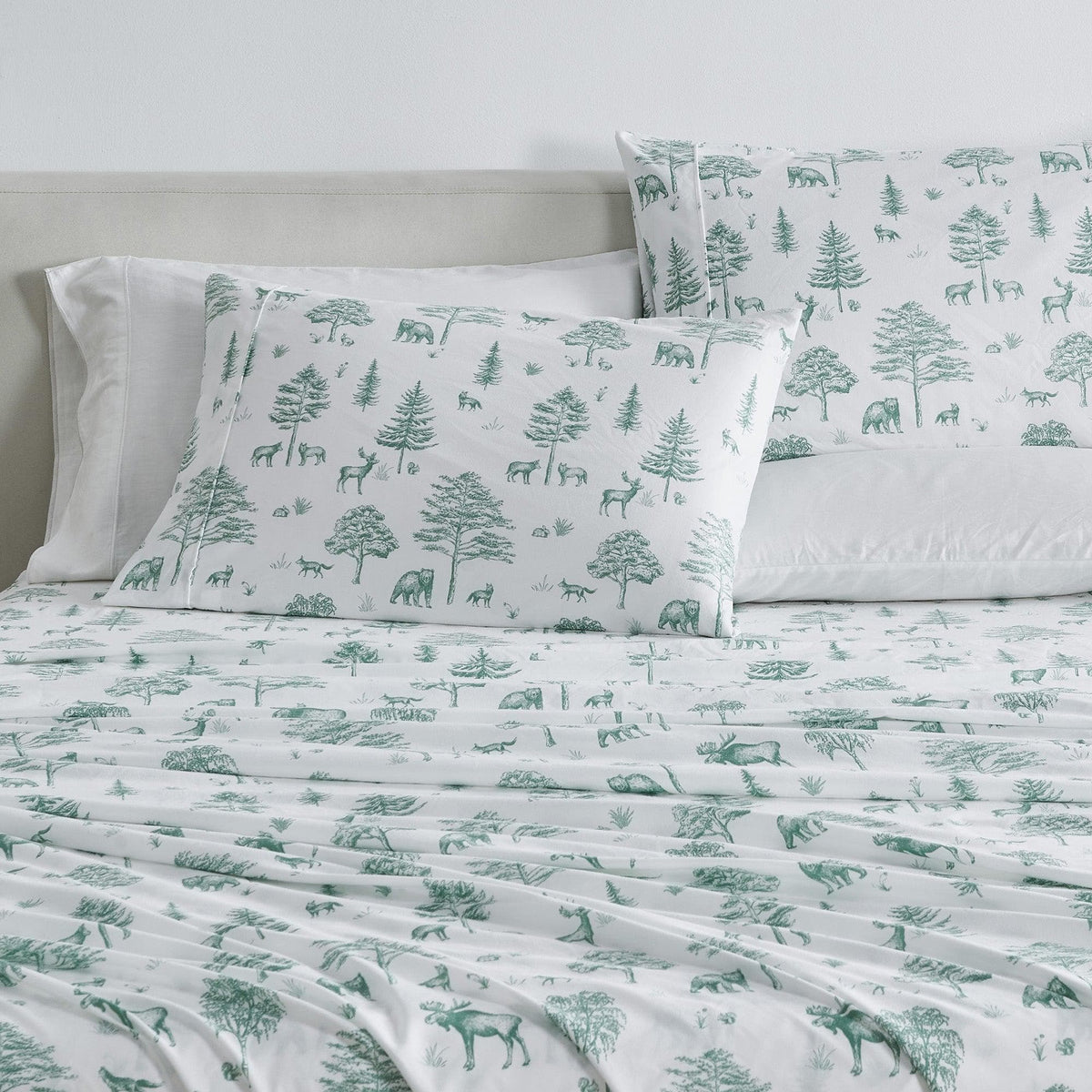 Lodge Print Microfiber Sheet Set – Mountain Ridge Collection – view 57
