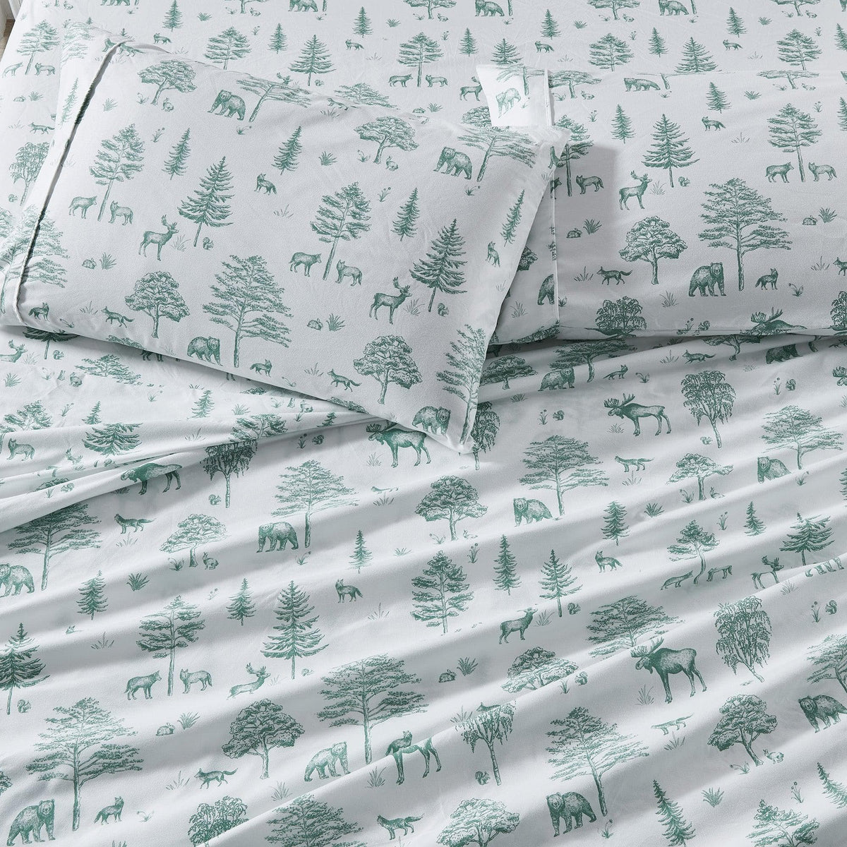 Lodge Print Microfiber Sheet Set – Mountain Ridge Collection – view 59