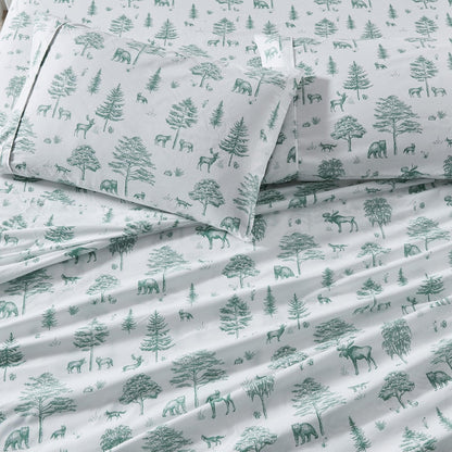 Lodge Print Microfiber Sheet Set – Mountain Ridge Collection – view 59