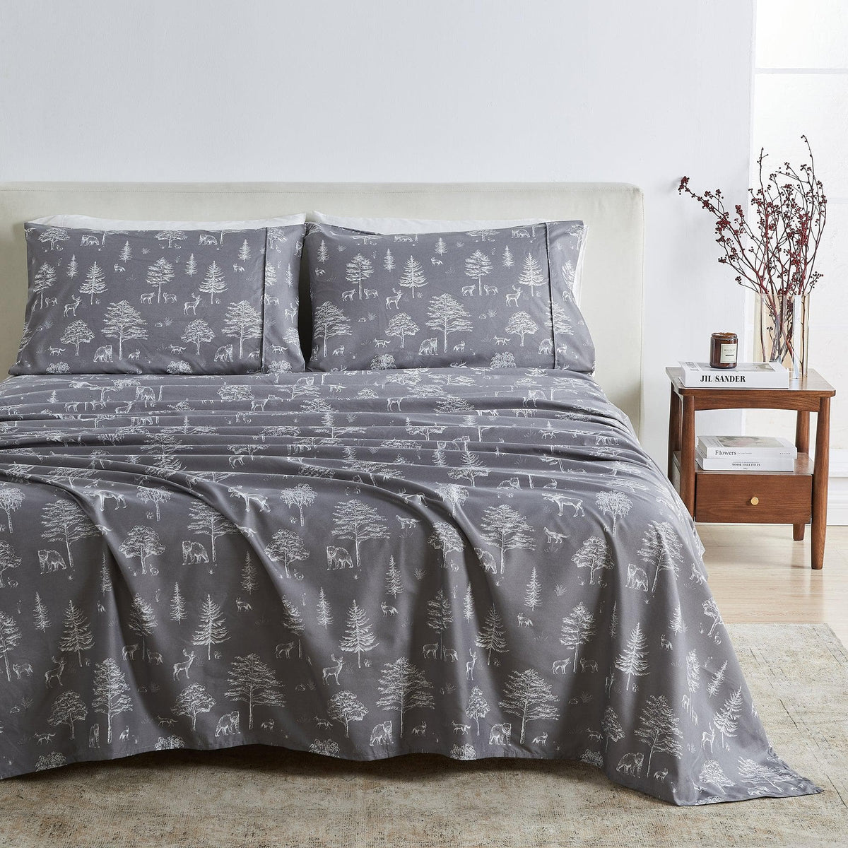Lodge Print Microfiber Sheet Set – Mountain Ridge Collection – view 61