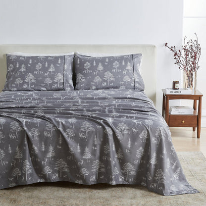 Lodge Print Microfiber Sheet Set – Mountain Ridge Collection – view 61