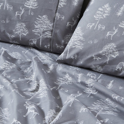Lodge Print Microfiber Sheet Set – Mountain Ridge Collection – view 62