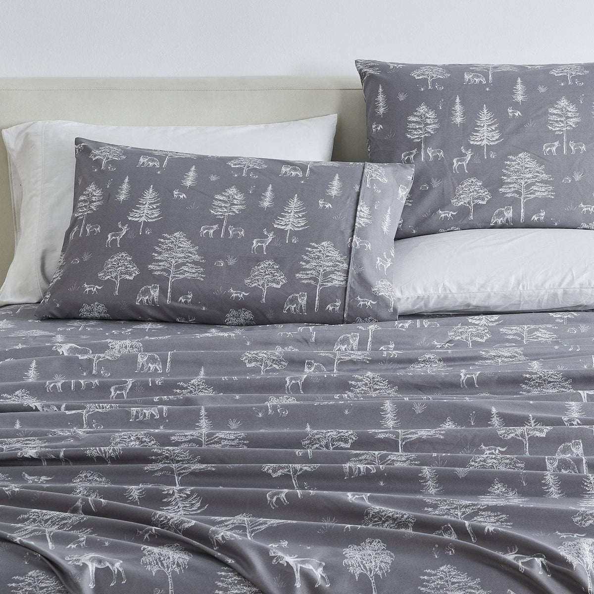 Lodge Print Microfiber Sheet Set – Mountain Ridge Collection – view 63