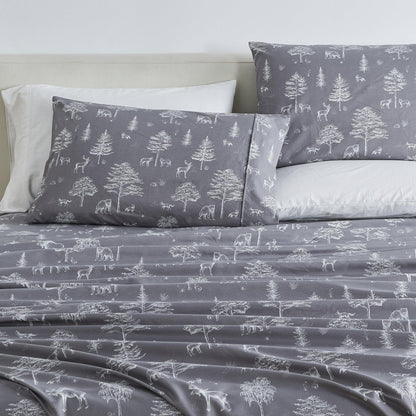 Lodge Print Microfiber Sheet Set – Mountain Ridge Collection – view 63