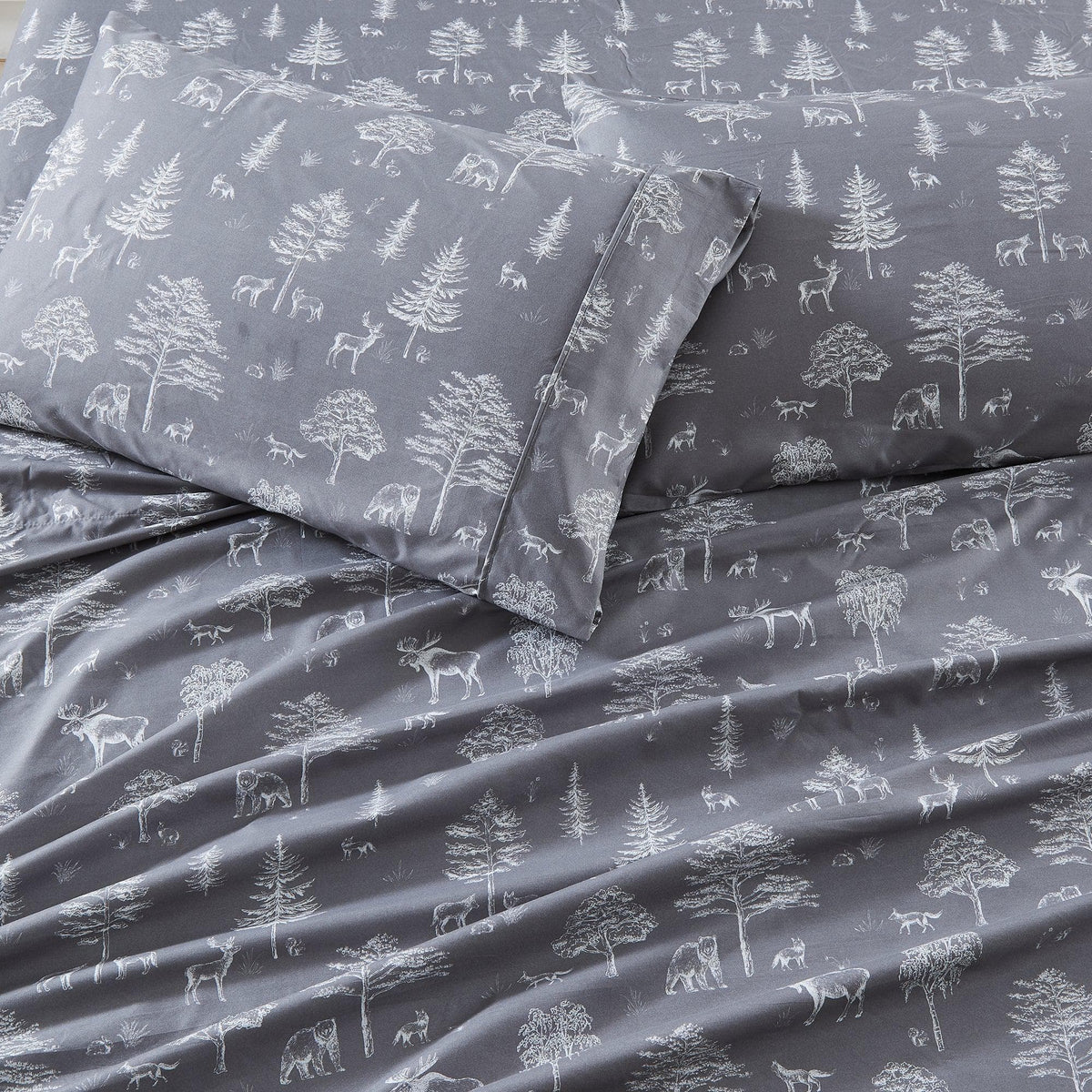Lodge Print Microfiber Sheet Set – Mountain Ridge Collection – view 65