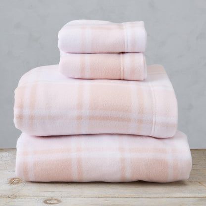 Plaid Printed Fleece Sheet Set – Dara Collection – view 13