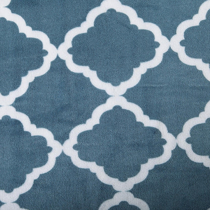 Printed Velvet Plush Sheet Set – Velvet Luxe Lattice Collection – view 13