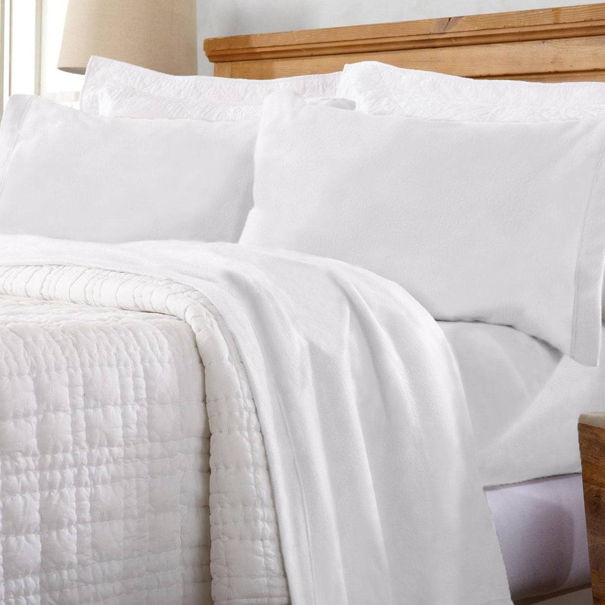 Solid Polyester Fleece Sheet Set – Christina Collection – view 37
