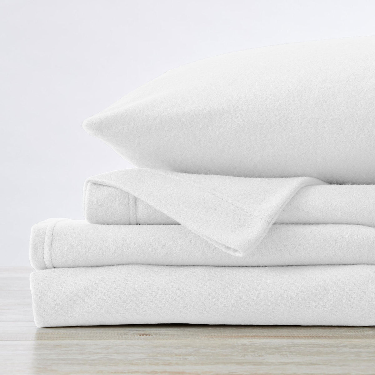 Solid Polyester Fleece Sheet Set – Christina Collection – view 39