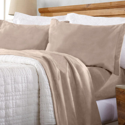 Solid Polyester Fleece Sheet Set – Christina Collection – view 27