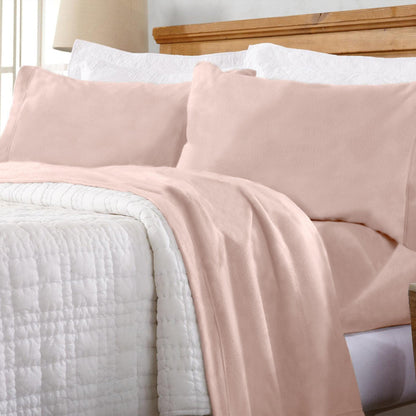 Solid Polyester Fleece Sheet Set – Christina Collection – view 22