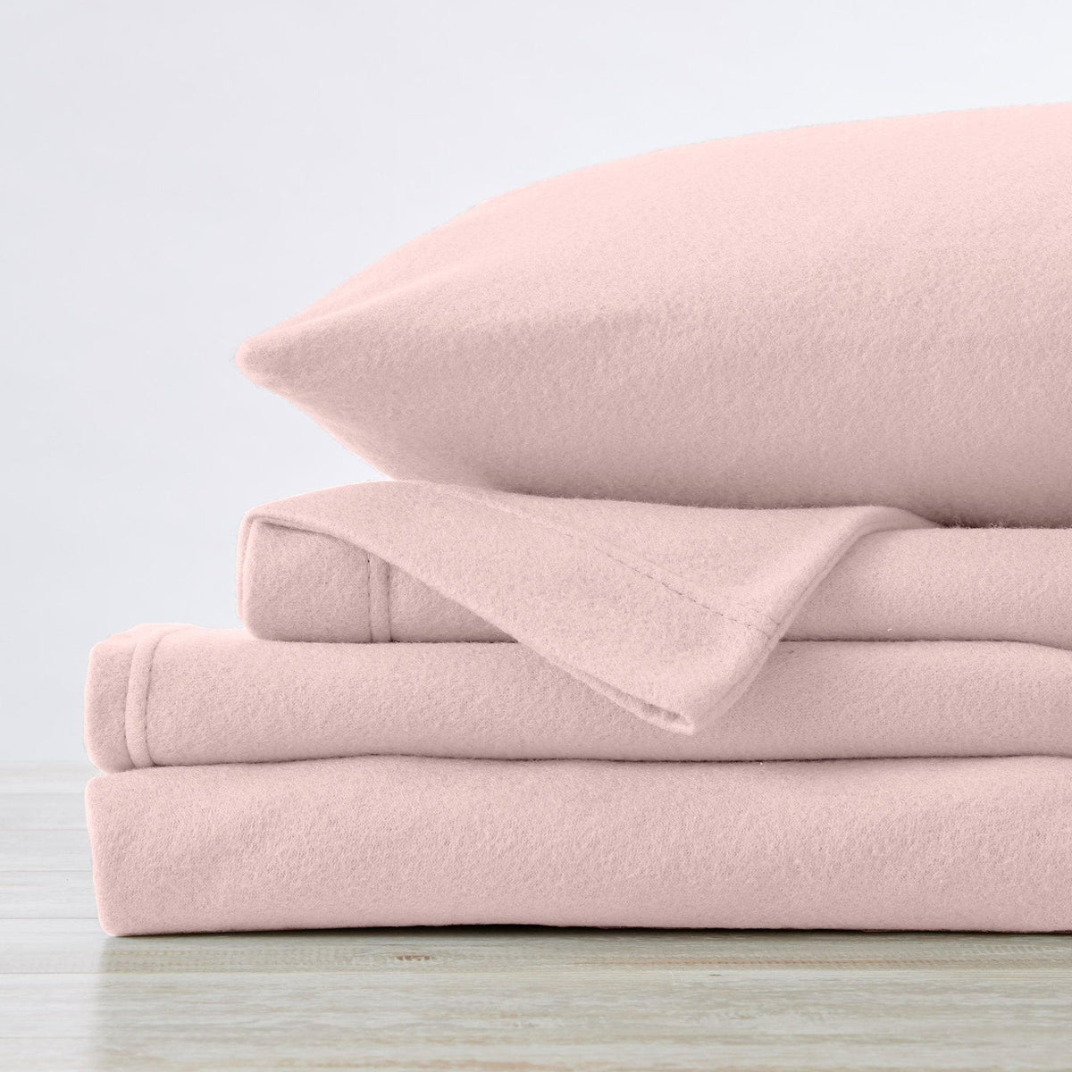 Solid Polyester Fleece Sheet Set – Christina Collection – view 24