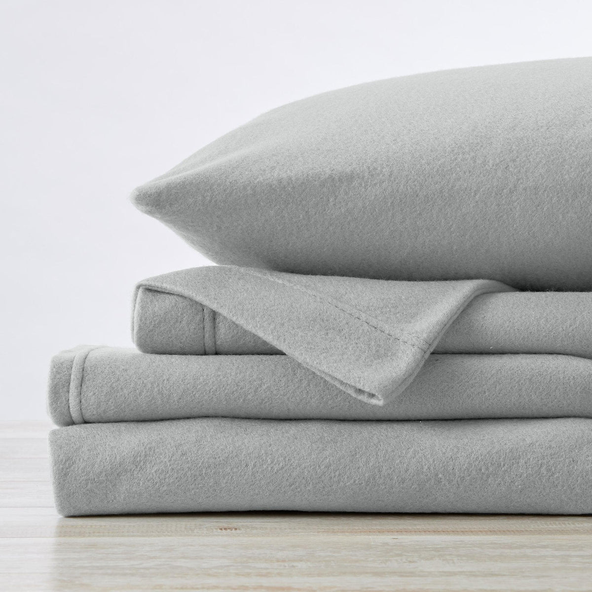 Solid Polyester Fleece Sheet Set – Christina Collection – view 19