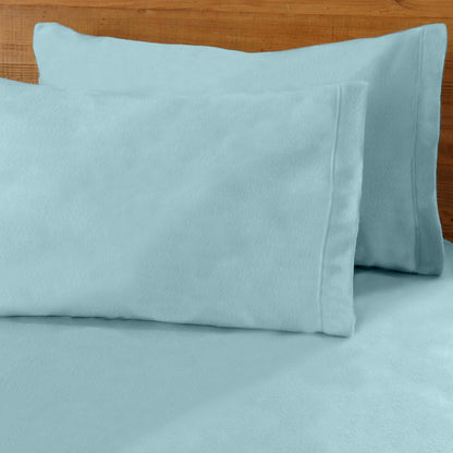 Solid Polyester Fleece Sheet Set – Christina Collection – view 8