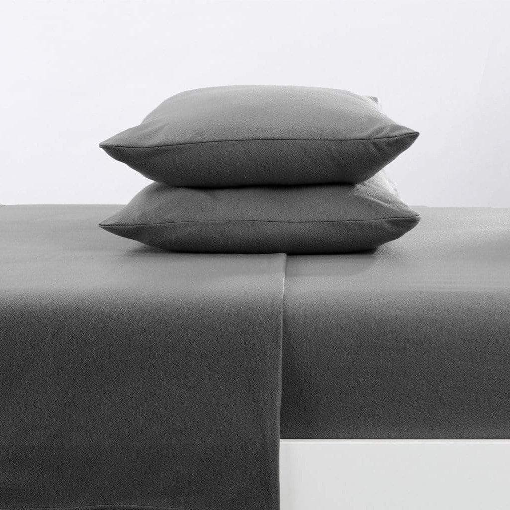 Solid Polyester Fleece Sheet Set – Christina Collection – view 11