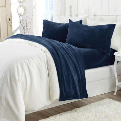 Solid Velvet Plush Sheet Set – Velvet Luxe Collection – view 63