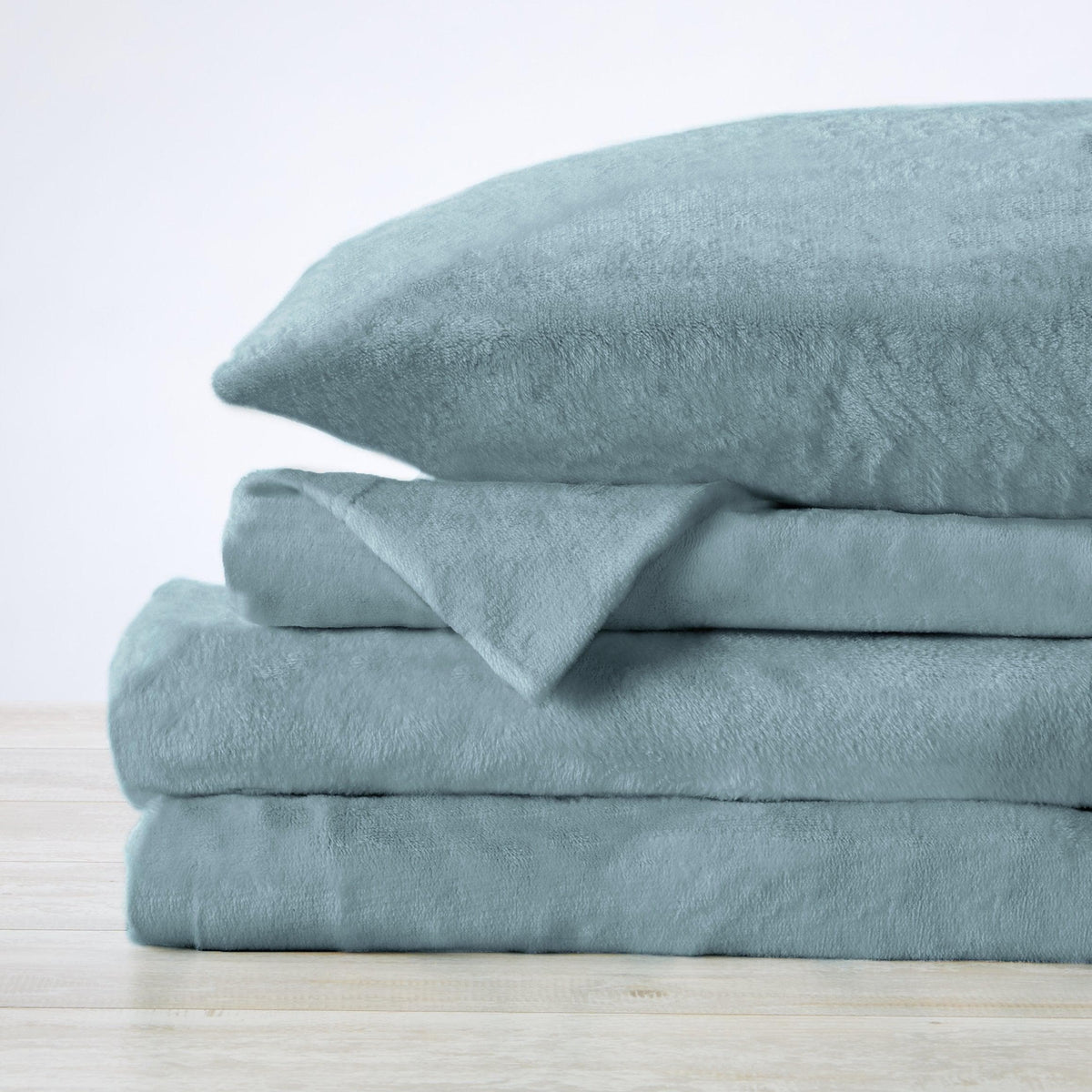 Solid Velvet Plush Sheet Set – Velvet Luxe Collection – view 35