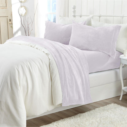 Solid Velvet Plush Sheet Set – Velvet Luxe Collection – view 51