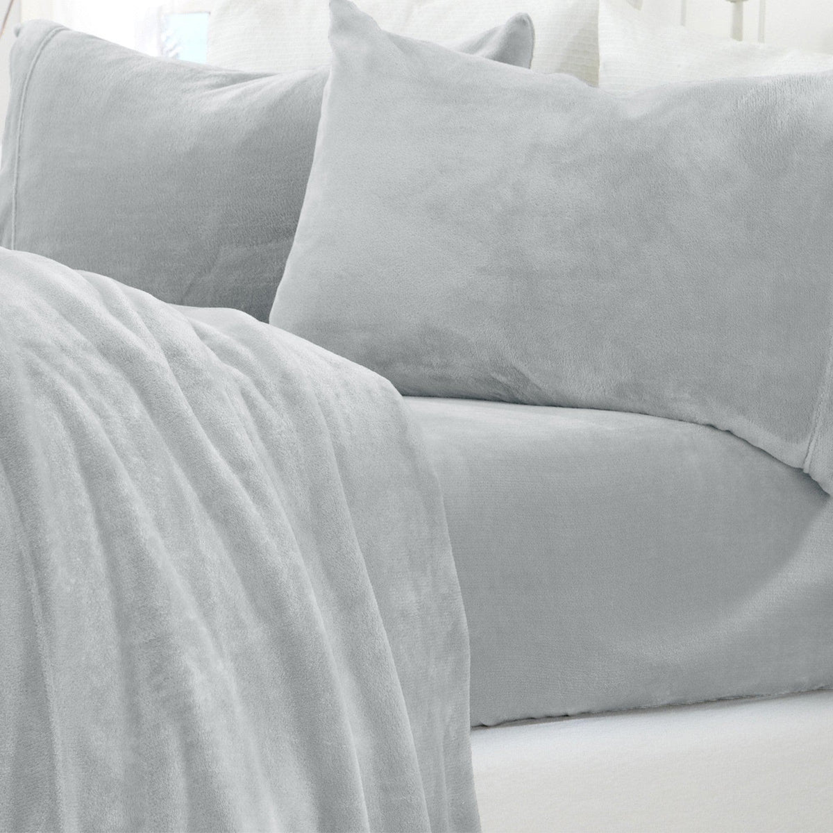 Solid Velvet Plush Sheet Set – Velvet Luxe Collection – view 56
