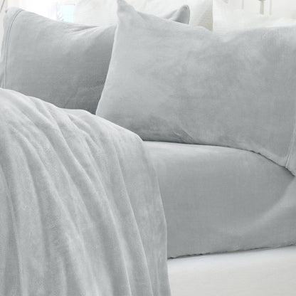 Solid Velvet Plush Sheet Set – Velvet Luxe Collection – view 56