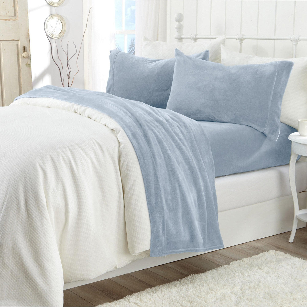 Solid Velvet Plush Sheet Set – Velvet Luxe Collection – view 15