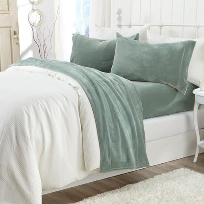 Solid Velvet Plush Sheet Set – Velvet Luxe Collection – view 3