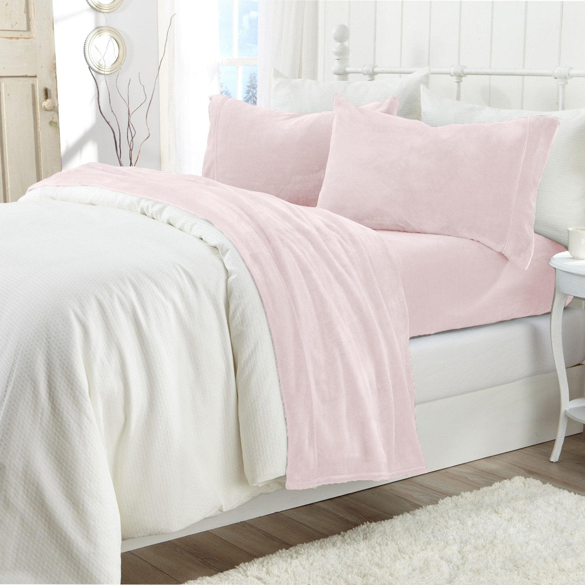 Solid Velvet Plush Sheet Set – Velvet Luxe Collection – view 46