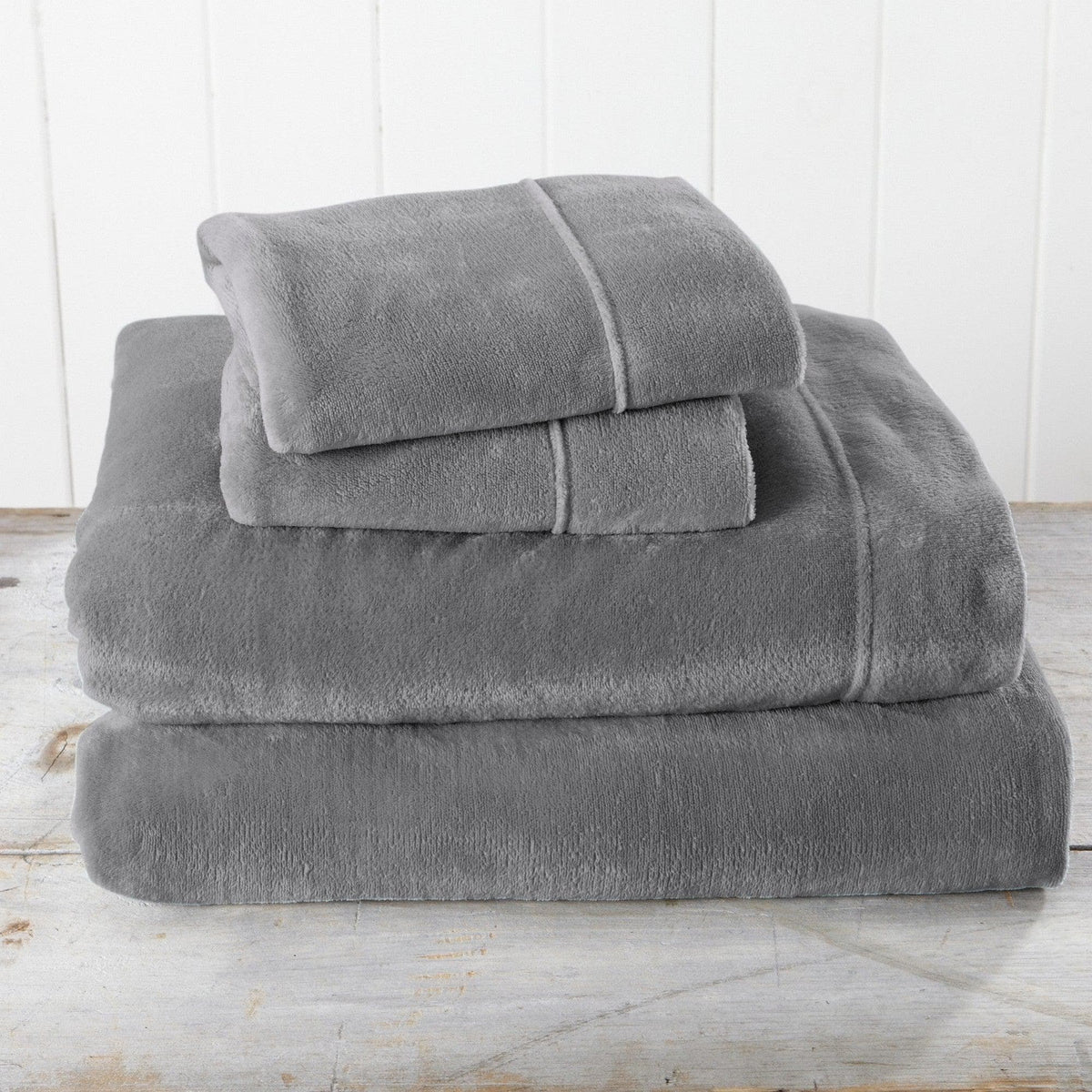 Solid Velvet Plush Sheet Set – Velvet Luxe Collection – view 41